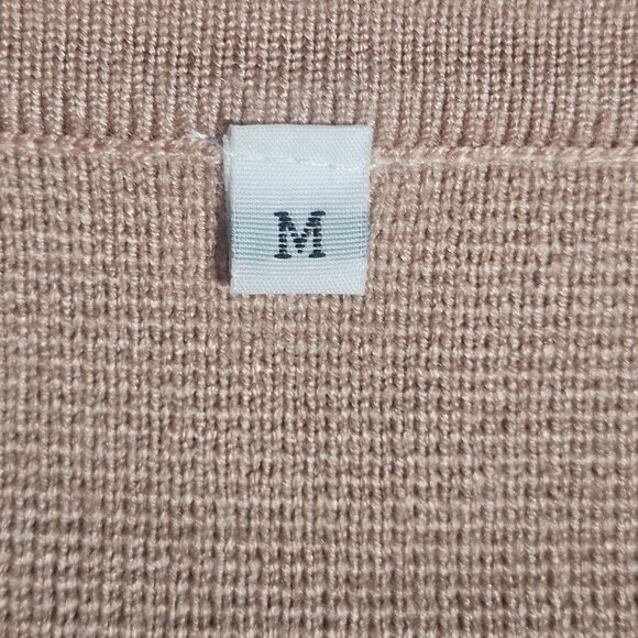 Women’s Beige Knit Long Cardigan S – Quiet Luxury Layering Cottagecore Neutral - Picture 4 of 7